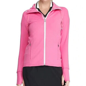Ralph Lauren RLX Women’s Pink Zip Up Golf Track Jacket Size Small